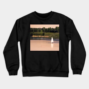 Sailing water colour illustration. Crewneck Sweatshirt